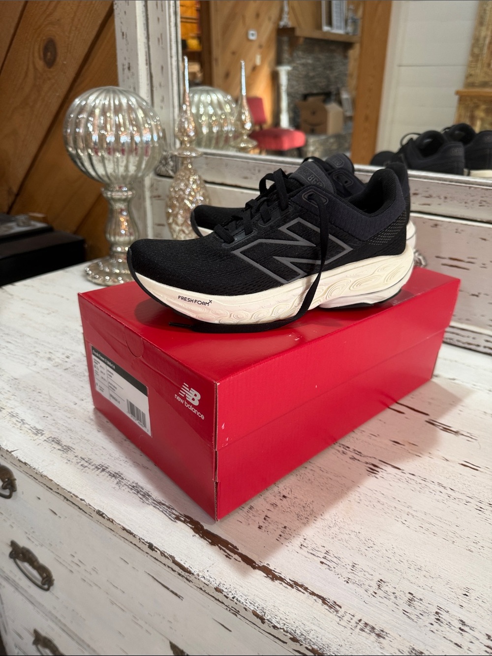 New Balance Black & White Fresh Foam Running Sneakers
